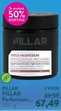 Holland & Barrett PILLAR Performance Triple Magnesium Professional Recovery Poeder Bessensmaak aanbieding