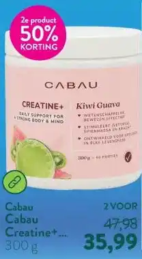 Holland & Barrett Cabau Creatine+ Kiwi Guava aanbieding