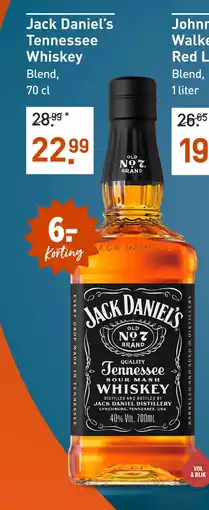 Gall & Gall Jack Daniel's Tennessee Whiskey 70CL aanbieding