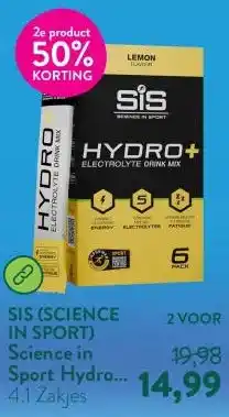 Holland & Barrett Science in Sport Hydro+ Electrolyte Drink Mix Lemon - 6x4,1g aanbieding