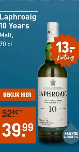 Gall & Gall Laphroaig 10 Years 70CL aanbieding