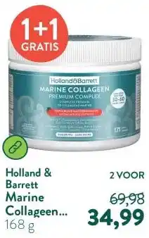 Holland & Barrett Marine Collageen Premium Complex Aardbei - 171g aanbieding