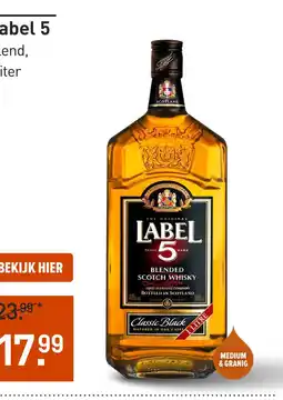 Gall & Gall Label 5 100CL aanbieding