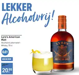 Gall & Gall Lyre's American Malt 70CL aanbieding