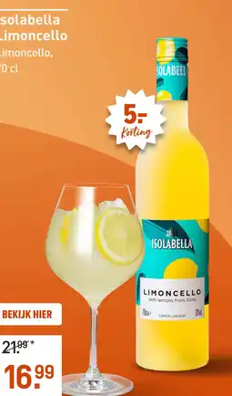 Gall & Gall Isolabella Limoncello 70CL aanbieding