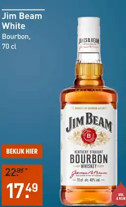 Gall & Gall Jim Beam White 70CL aanbieding