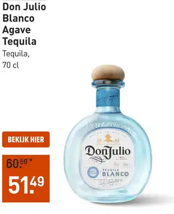 Don Julio Blanco Agave Tequila 70CL