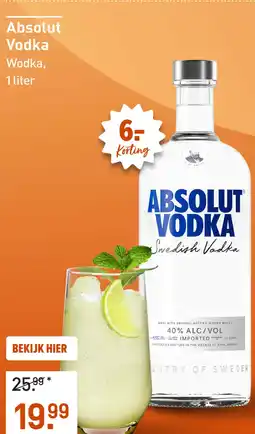 Gall & Gall Absolut Vodka 100CL aanbieding
