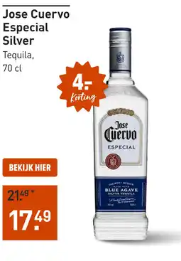 Gall & Gall Jose Cuervo Especial Silver 70CL aanbieding