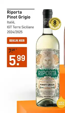 Gall & Gall Riporta Pinot Grigio 75CL aanbieding