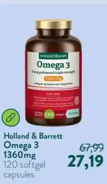 Holland & Barrett Omega 3 1360mg aanbieding