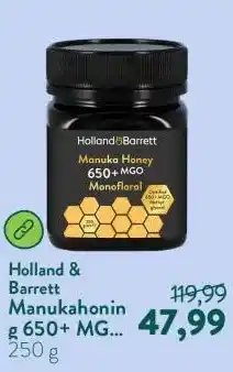 Holland & Barrett Manukahoning 650+ MGO Monofloraal aanbieding