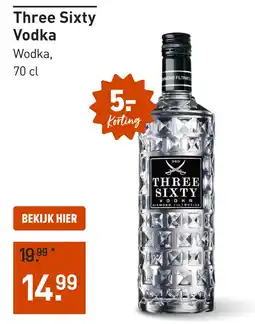 Gall & Gall Three Sixty Vodka 70CL aanbieding