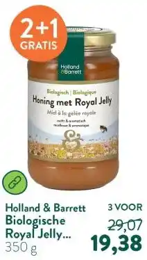 Holland & Barrett Biologische Royal Jelly Honing aanbieding