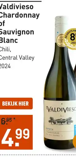 Gall & Gall Valdivieso Chardonnay 37.5CL aanbieding