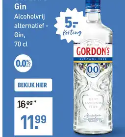 Gall & Gall Gordon’s Gin Alcoholvrij 70CL aanbieding