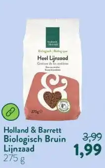 Holland & Barrett Biologisch Bruin Lijnzaad aanbieding