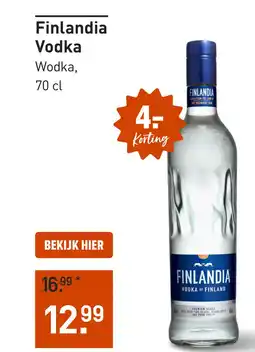 Gall & Gall Finlandia Vodka 70CL aanbieding