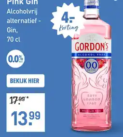 Gall & Gall Gordon’s Pink Gin Alcoholvrij 70CL aanbieding