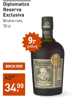 Gall & Gall Diplomatico Reserva Exclusiva 70CL aanbieding
