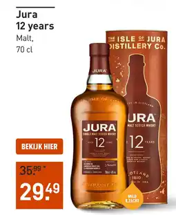 Gall & Gall Jura 12 years 70CL aanbieding