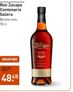 Gall & Gall Ron Zacapa Centenario Solera 70CL aanbieding