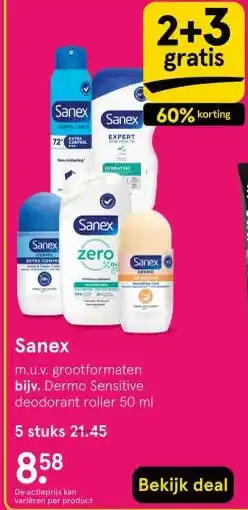 Etos Sanex aanbieding
