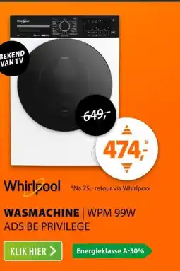 Expert Whirlpool WPM 99W ADS BE Privilege Wit aanbieding