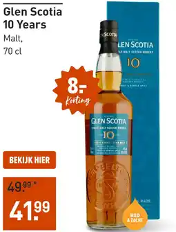 Gall & Gall Glen Scotia 10 Years 70CL aanbieding