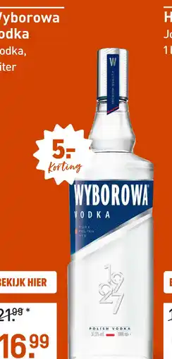Gall & Gall Wyborowa Vodka 100CL aanbieding