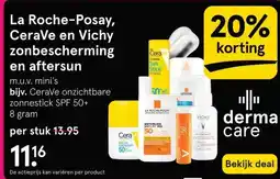 Etos La Roche-Posay, CeraVe en Vichy zonbescherming en aftersun aanbieding