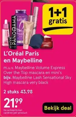 Etos L'Oréal Paris en Maybelline aanbieding