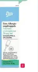 Etos Etos Allergie oogdruppels Natriumcromoglicaat aanbieding