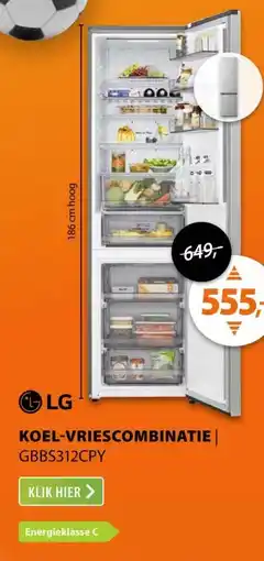 Expert LG GBBS312CPY Zilver aanbieding