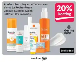 Etos Zonbescherming en aftersun van Vichy, La Roche-Posay, CeraVe, Eucerin, Avène, ISDIN en Drs Leenarts aanbieding