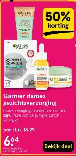 Etos Garnier dames gezichtsverzorging aanbieding