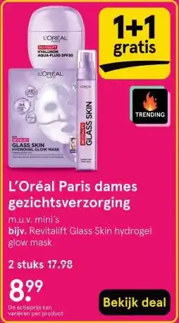 Etos L'Oréal Paris dames gezichtsverzorging aanbieding