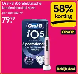 Etos Oral-B i05 elektrische tandenborstel roze aanbieding