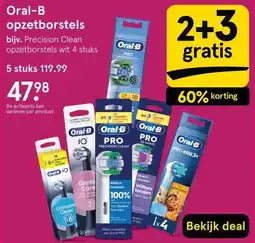 Etos Oral-B opzetborstels aanbieding
