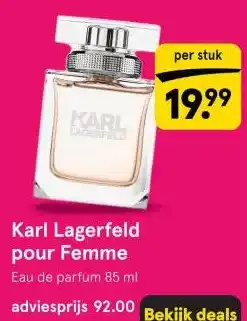 Etos Karl Lagerfeld pour Femme aanbieding