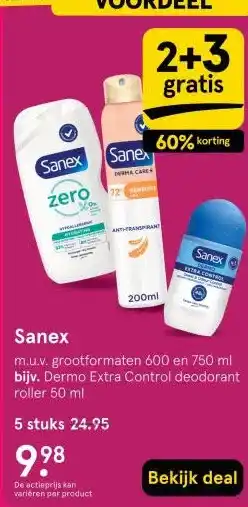 Etos Sanex aanbieding
