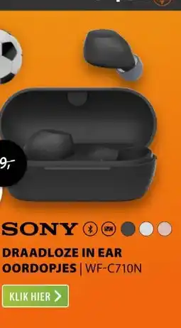 Expert Sony WF-C710N Zwart aanbieding