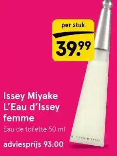 Etos Issey Miyake L'Eau d'Issey femme aanbieding