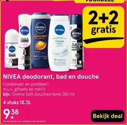 Etos NIVEA deodorant, bad en douche aanbieding