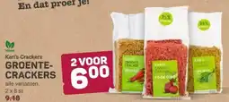 Ekoplaza Kari's Crackers GROENTE- CRACKERS aanbieding