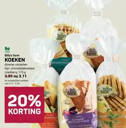 Ekoplaza Billy's farm KOEKEN aanbieding