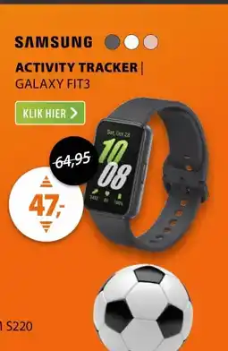 Expert Samsung Galaxy Fit 3 Grijs aanbieding