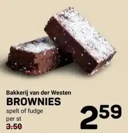 Ekoplaza Bakkerij van der Westen BROWNIES aanbieding