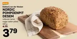 Ekoplaza Bakkerij van der Westen NORDIC POMPOENPIT DESEM aanbieding