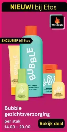 Etos Bubble gezichtsverzorging aanbieding
